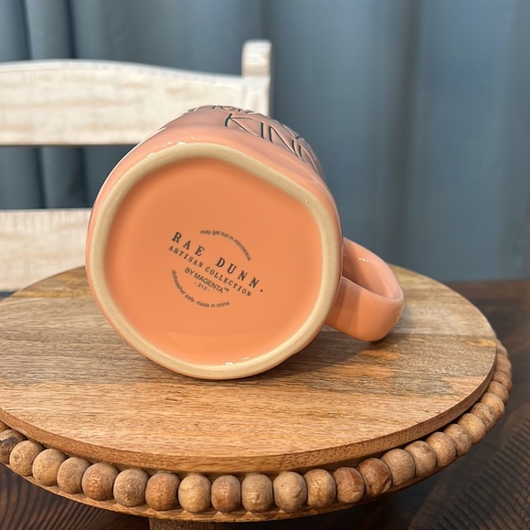 Human kind mug-apricot color / light orange / peach color - Picture 2 of 3